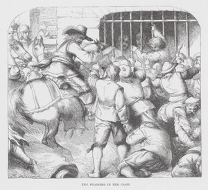 The Pilgrims in the Cage by James Dawson Watson