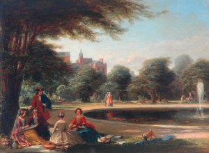 Hampton Court, the Fountain by James Digman Wingfield