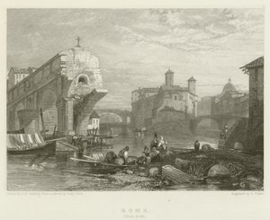 Rome, Ponte Rotti by James Duffield Harding