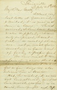 Letter from James E. Love to Molly, September 28-30, 1862 by James Edwin Love