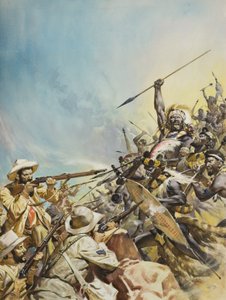 Boers Fighting Natives by James Edwin McConnell