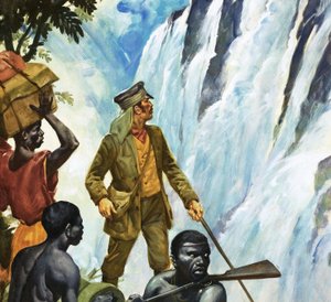 David Livingstone discovers the Victoria Falls by James Edwin McConnell