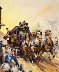 Delivering the Post and Passengers by Coach