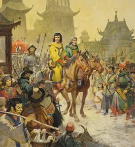 Marco Polo in Peking, 20th century by James Edwin McConnell