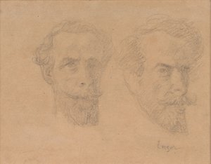 Double Self Portrait by James Ensor