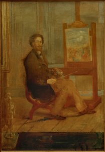Ensor at His Easel by James Sidney Ensor