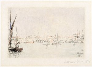 View of the Harbor of Ostend by James Ensor