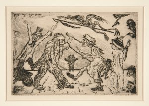 Wrath, from the Portfolio The Deadly Sins by James Ensor