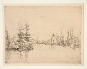 The Main Dock, Ostend by James Ensor