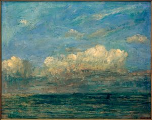 Seascape with White Cloud