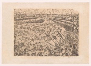 Battlefield of the Battle of the Golden Spurs near Kortrijk by James Ensor