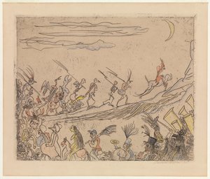 The Infernal Cortege, c.1887 by James Ensor