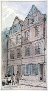 Houses in Blackhorse Alley, Fleet Street, City of London by James Findlay