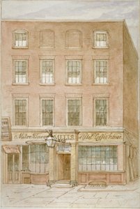 The Mitre Tavern, coffee house and hotel on Mitre Court, Fleet Street, City of London by James Findlay