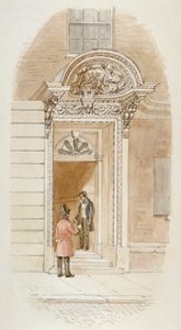 View of the Doorway of No 4 Mincing Lane, City of London by James Findlay