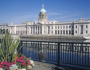 The Custom House on the River Liffey