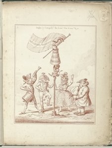 Title print of the series Hollandia Regenerata, 1795 by James Gillray (possibly)