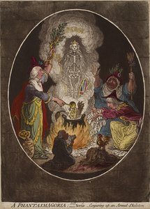 A Phantasmogoria; - Scene - Conjuring-up an Armed-Skeleton