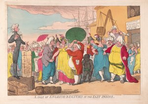 A Sale of English Beauties in the East Indies, pub. 1786