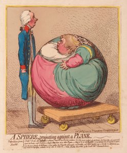 A Sphere projecting against a Plane, pub. 1792