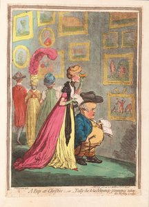 A peep at Christies; - or - tally-ho, and his Nimeny-pimmeney taking the morning lounge, pub. 1796
