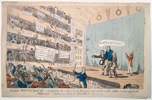 Acting Magistrates committing themselves, being their first appearance as performed at the National Theatre Covent Garden, published in 1809