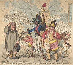 Alecto and Her Train, at the Gate of Pandaemonium: or The Recruiting Sergeant Enlisting
