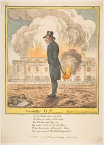 Counsellor O.P.-Defender of our Theatric Liberties by James Gillray