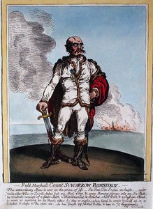 Field-Marshall Count Suwarrow-Rominiskoy (1729-1800) by James Gillray