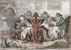 Germans Eating Sour-Krout, published by Hannah Humphrey