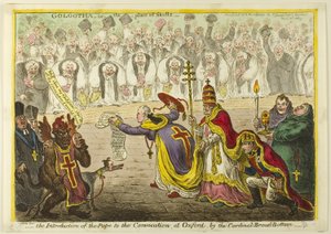 Introduction of the Pope to the Convocation at Oxford, by the Cardinal Broad-Bottom