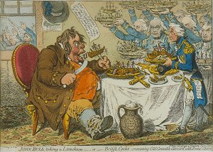 John Bull Taking a Luncheon, 1798