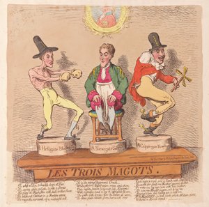 The Three Magots by James Gillray