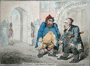 Meeting of Unfortunate Citoyens, published by Hannah Humphrey in 1798