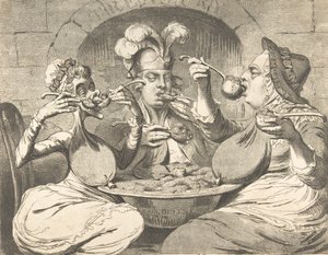 Monstrous Craws at a New Coalition Feast by James Gillray