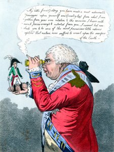 Napoleon and King George III as Gulliver and the King of Brobdingnag