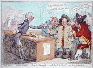 Opening of the Budget, or John Bull giving his breeches to save his Bacon