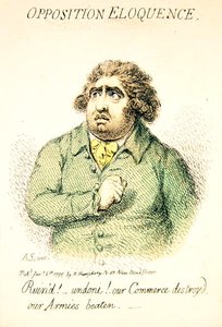 Opposition Eloquence, Published by Hannah Humphrey in 1795 (detail)