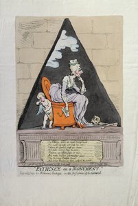 Patience on a Monument, published by Hannah Humphrey in 1791 by James Gillray