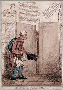 Pity the Sorrows of a Poor Old Man by James Gillray