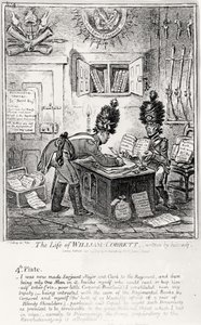 Plate 4, from The Life of William Cobbett, written by himself, pub. by H. Humphrey