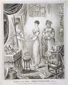Progress of the Toilet, or Dress Completed, published by Hannah Humphrey in 1810