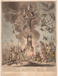 Caricature of the French Expedition to Egypt, 1799 by James Gillray