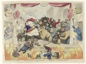 Satire on the Panic Among the Patriots After the Restoration of Stadtholder William V, 1787