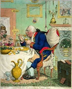 Temperance Enjoying a Frugal Meal