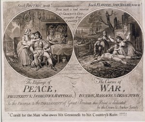 The Blessings of Peace and The Curses of War, Published by Hannah Humphrey in 1795
