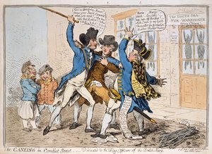 The Caning in Conduit Street, published by Hannah Humphrey