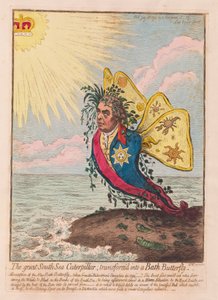 The Great South Sea Caterpillar, transformed into a Bath Butterfly, pub. 1792