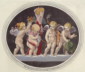 The Marriage of Cupid and Psyche by James Gillray