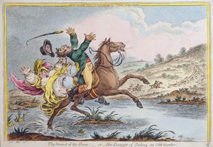 The Sound of the Horn, or The Danger of Riding an Old Hunter, published by Hannah Humphrey in 1807